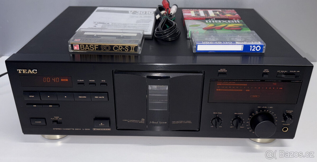 TEAC V-3010 Stereo Cassette Deck/ 3Head/ Dolby B-C