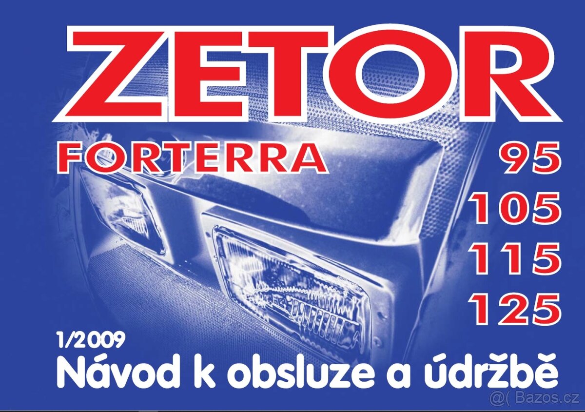Návod k obsluze Zetor Forterra 95 - 125