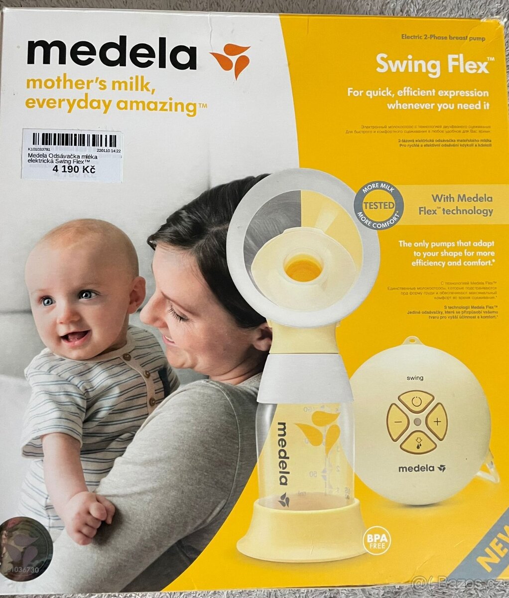 Medela Swing Flex - elektrická dvoufázová odsávačka mléka
