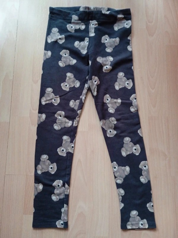 Džeginy s medvídky zn. H&M vel. 134