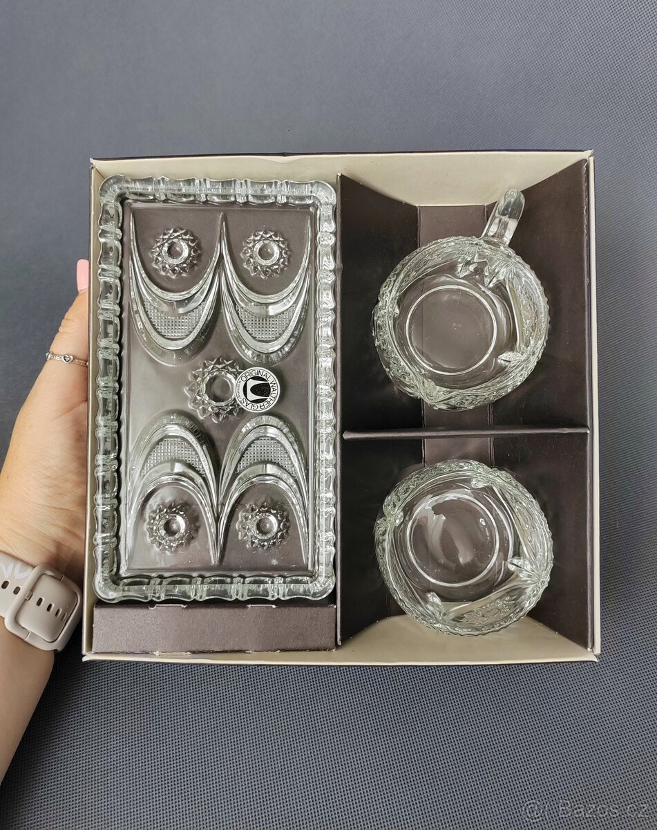 Okouzlující sada broušeného skla Original Walther Glas (1960