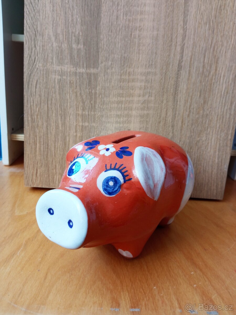 Porcelánová pokladnička PRASÁTKO 18 cm