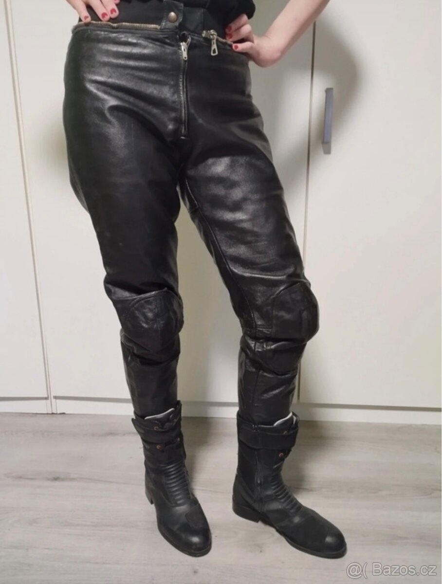 Kožené kalhoty na motorku vel.XXL Dainesse