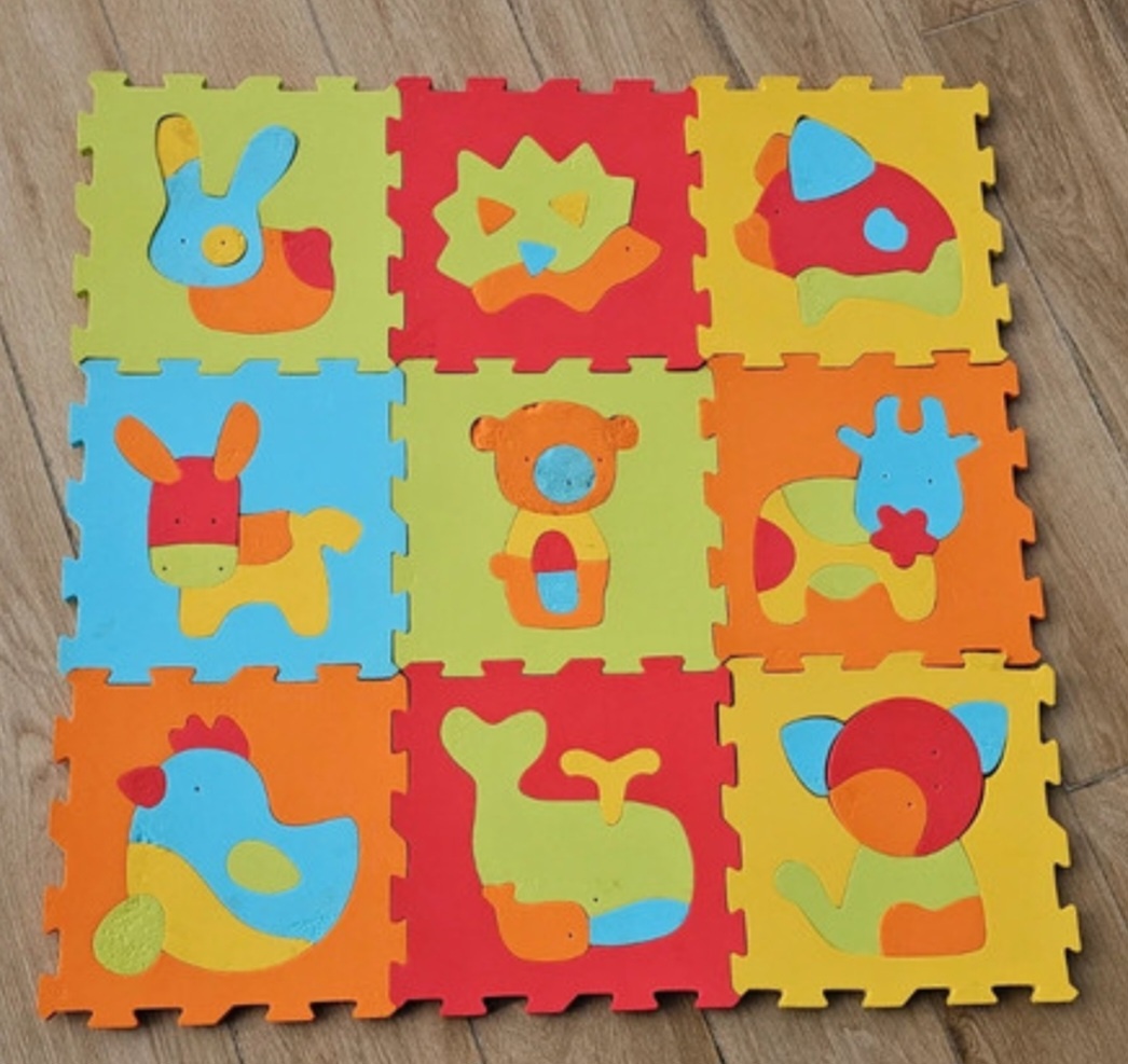 pěnové puzzle 9 zvířat