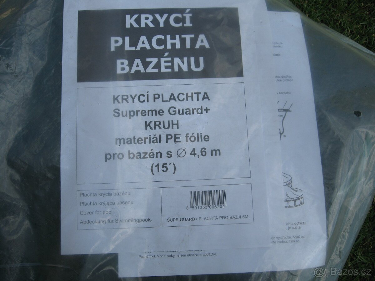 krycí plachta na bazén
