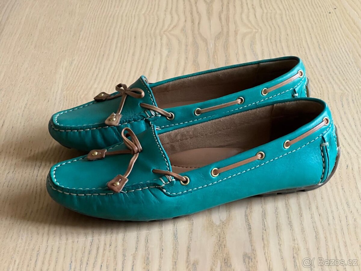 Nové Dámské kožené mokasíny CLARKS vel. 37