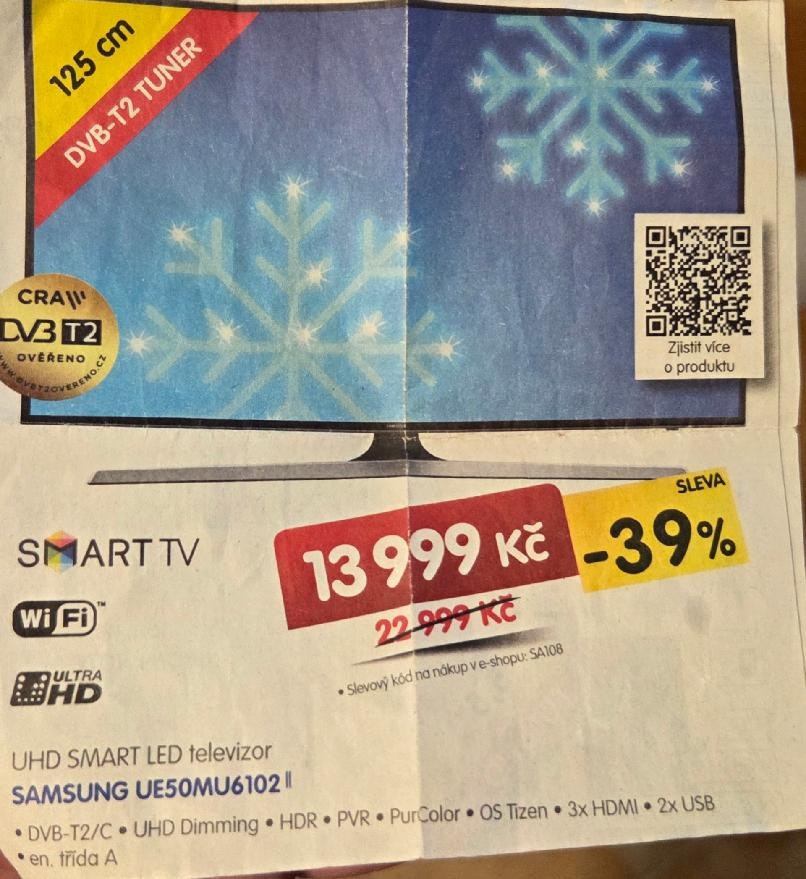 SAMSUNG UE50MU6102 UHD SMART TV
