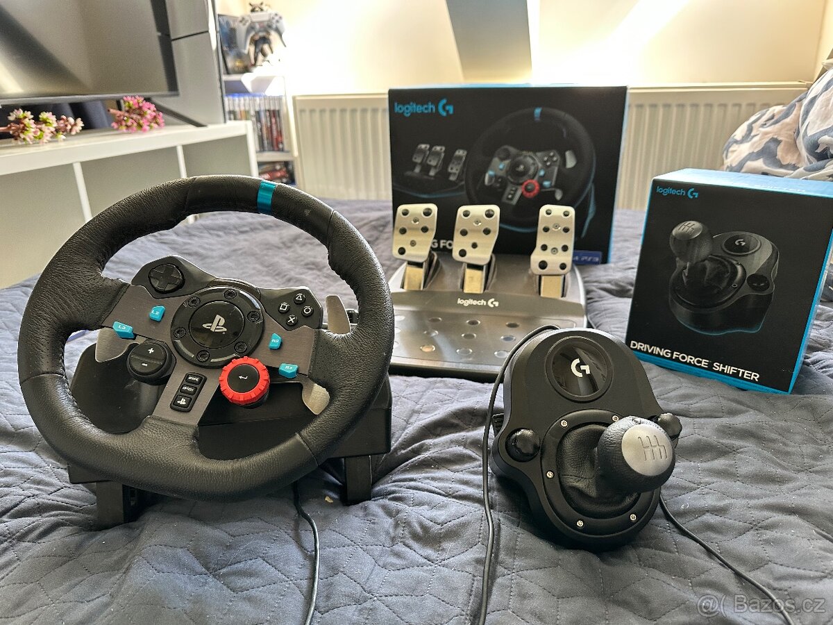 Herní volant Logitech G29 + řadící páka PC/PS