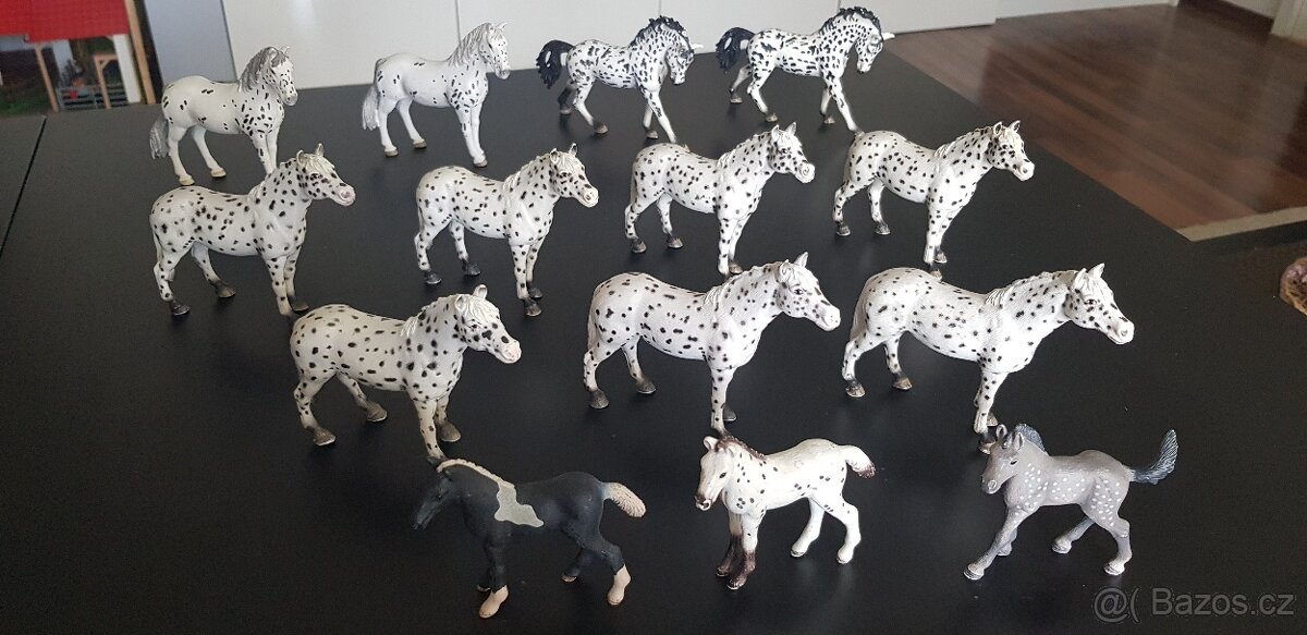 Schleich koně Knabstrupper knabstrupský kůň, Lewitzer