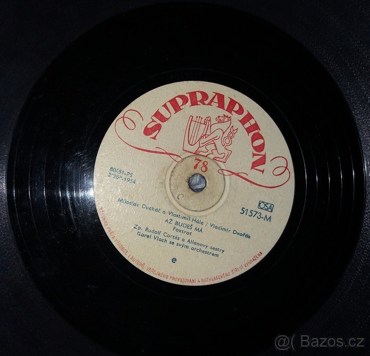 LP z roku 1954 - 78 ot/min