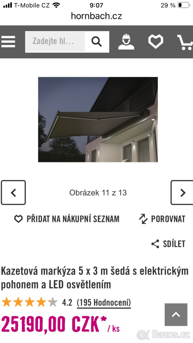 Prodám markýzu