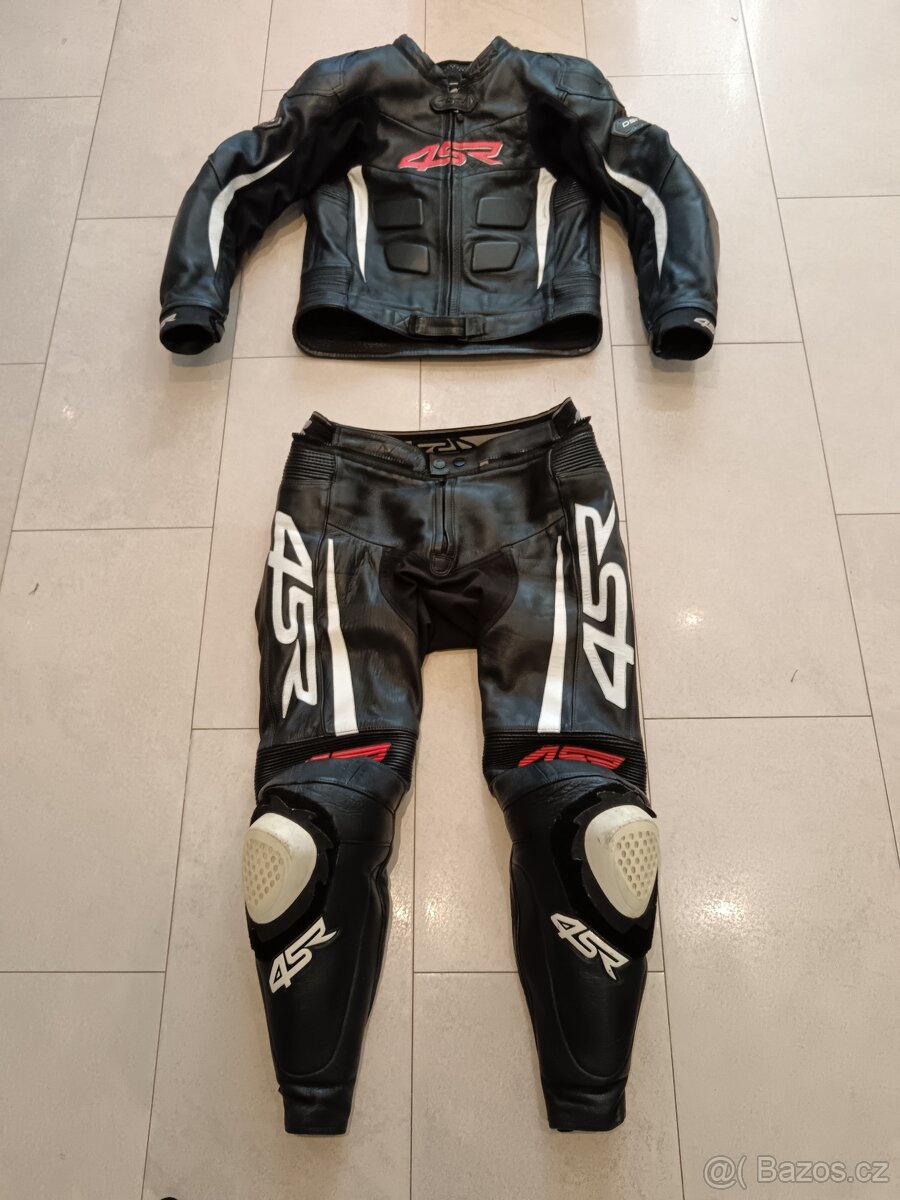 4SR RR Edition-Pánská kožená moto kombinéza, dvoudílná