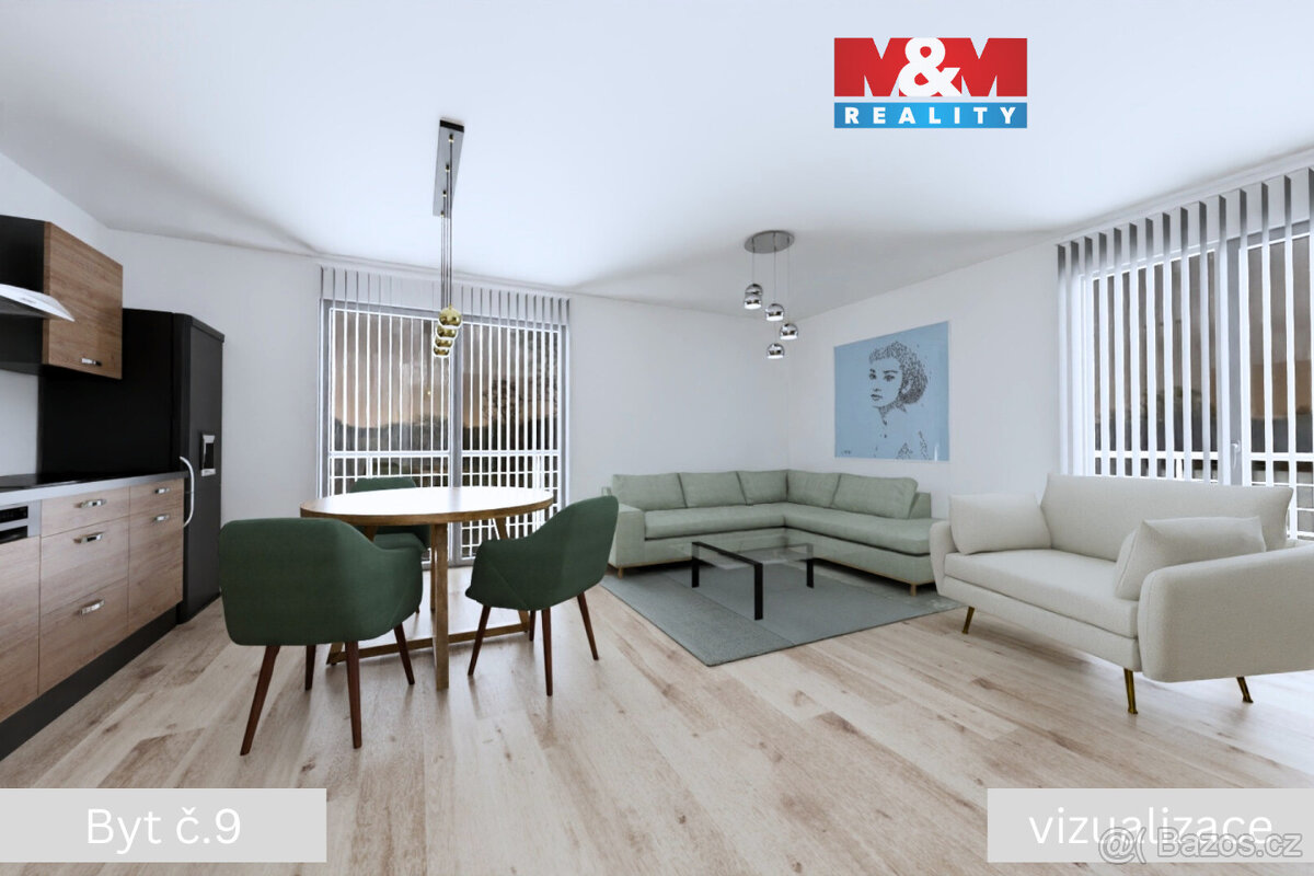 Prodej bytu 3+kk, 72.8 m², Žleby