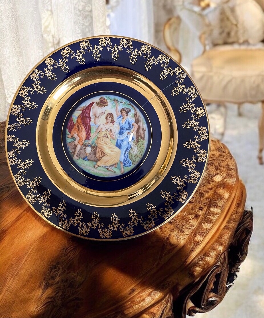 EpiagDF, dekorativní talířek, Tři Grácie, Karlsbad