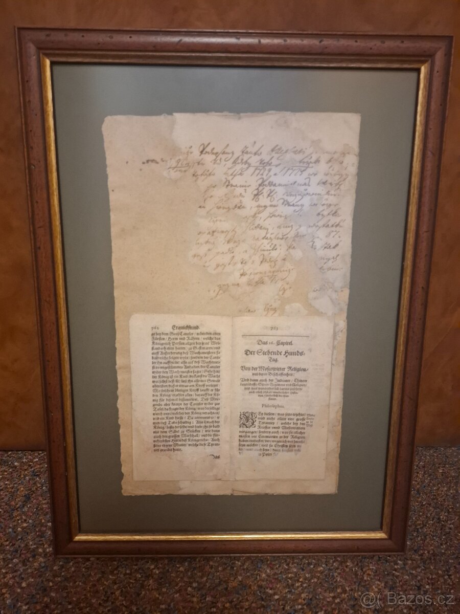 Stará listina - menší