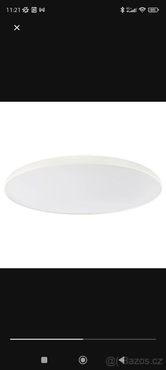 IKEA Stropní světlo NYMÅNE, bílé, 45 cm