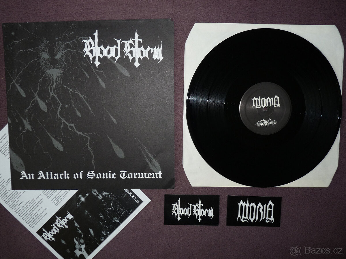 prodám LP BLOODSTORM/MORIA-Split 1999 Hellflame p. LTD 500