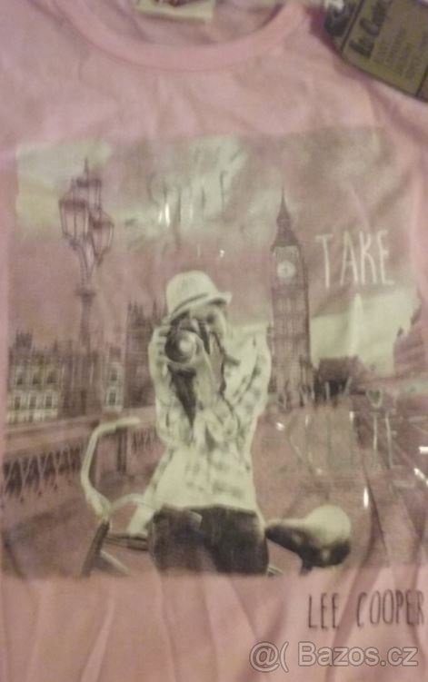 Nové Lee Cooper tričko ružové pre 9 ročné dievča