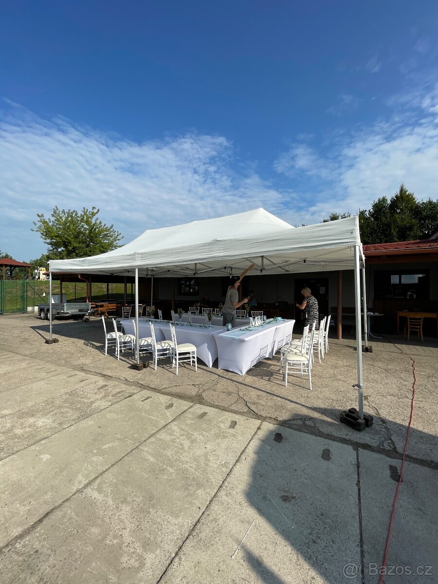 Nůžkový stan 4x8m