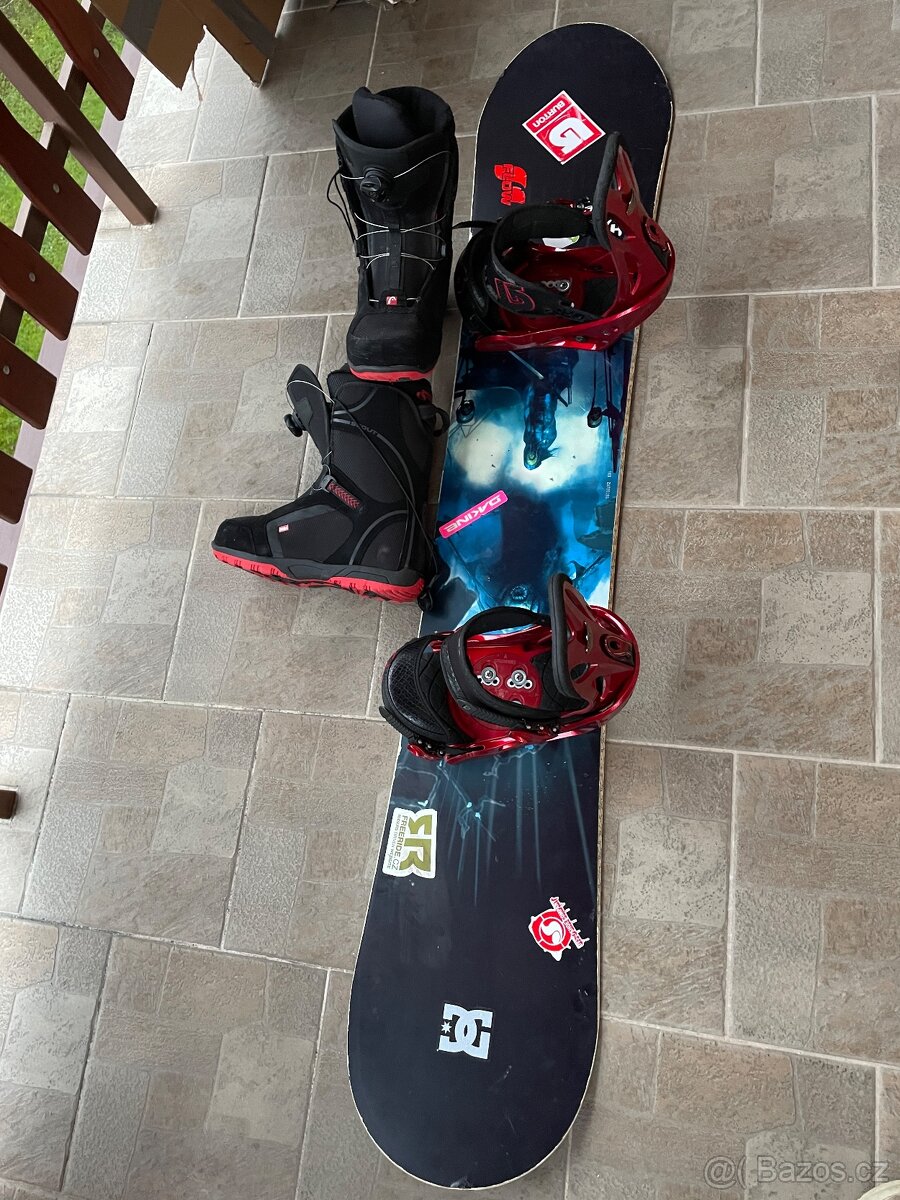 Snowboard Sims Chaos 160 cm +vázání Burton Custom boty 42
