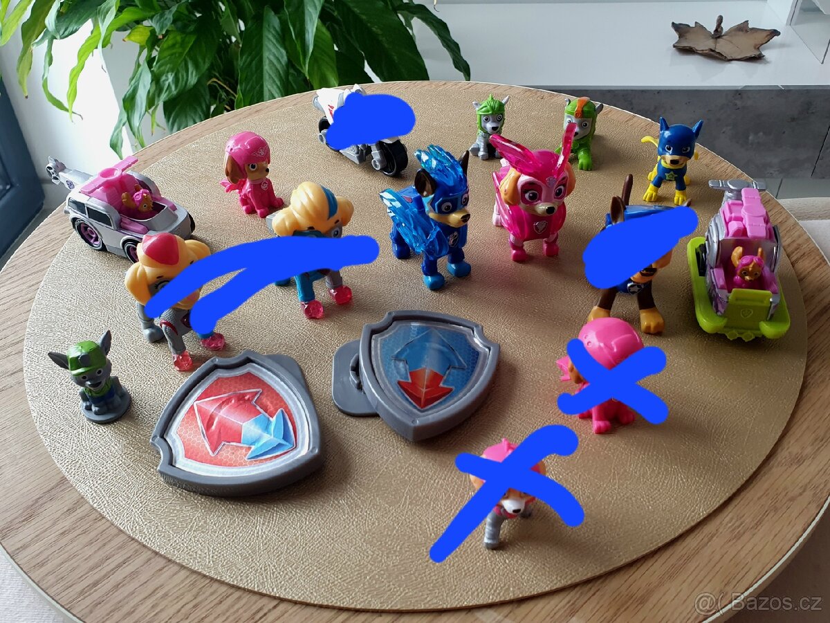 Tlapková patrola, různé figurky