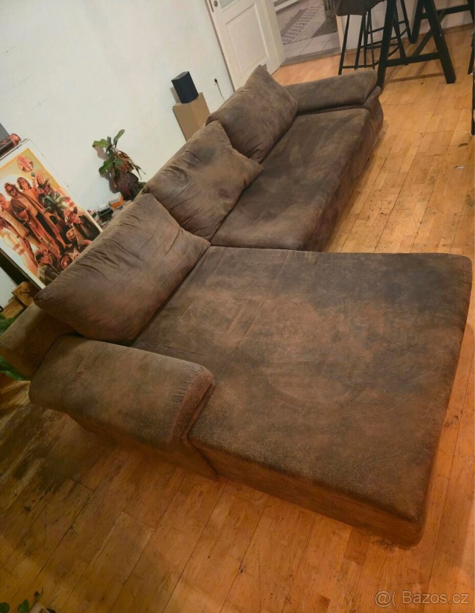 Rozkládací rohový gauč Vintage