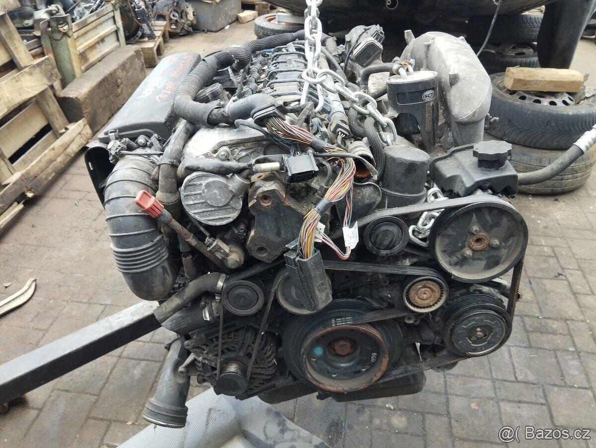 Motor Mercedes S320 CDI, w220 w211 150kw, OM648 + převodovka