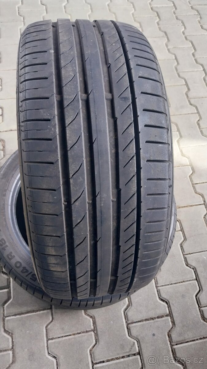 Prodám 2 x letní pneu Continental 245/40/18