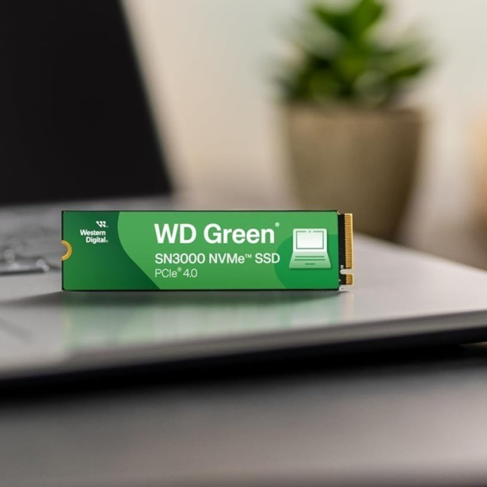 Rychlé SSD WD Green SN3000 1TB, PCIe 4.0 4x NVMe