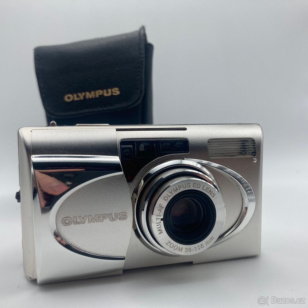 OLYMPUS Mju V + originál pouzdro, baterie, poutko