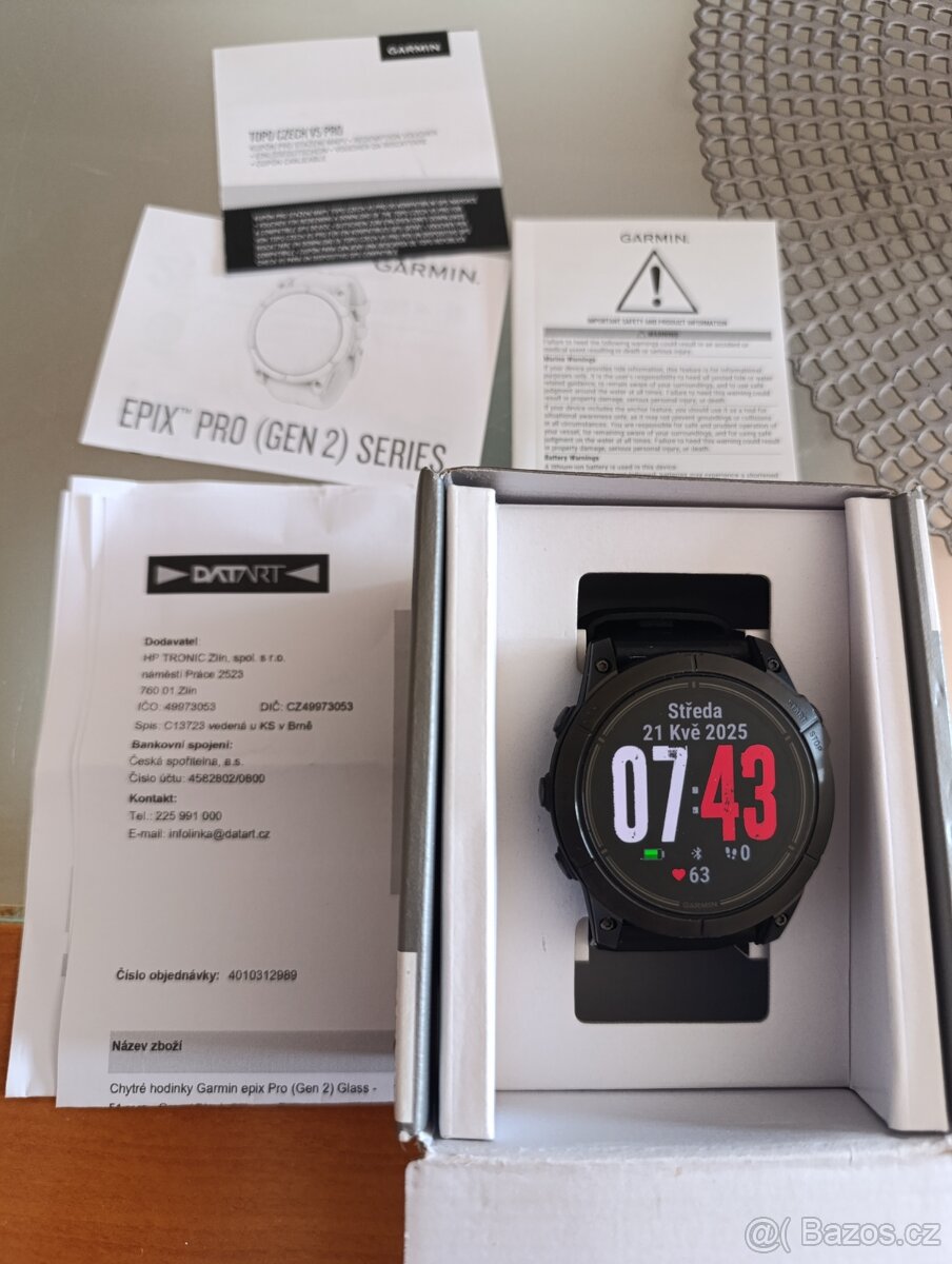 GARMIN EPIX PRO gen 2 (51 mm)bGlass Silicone band