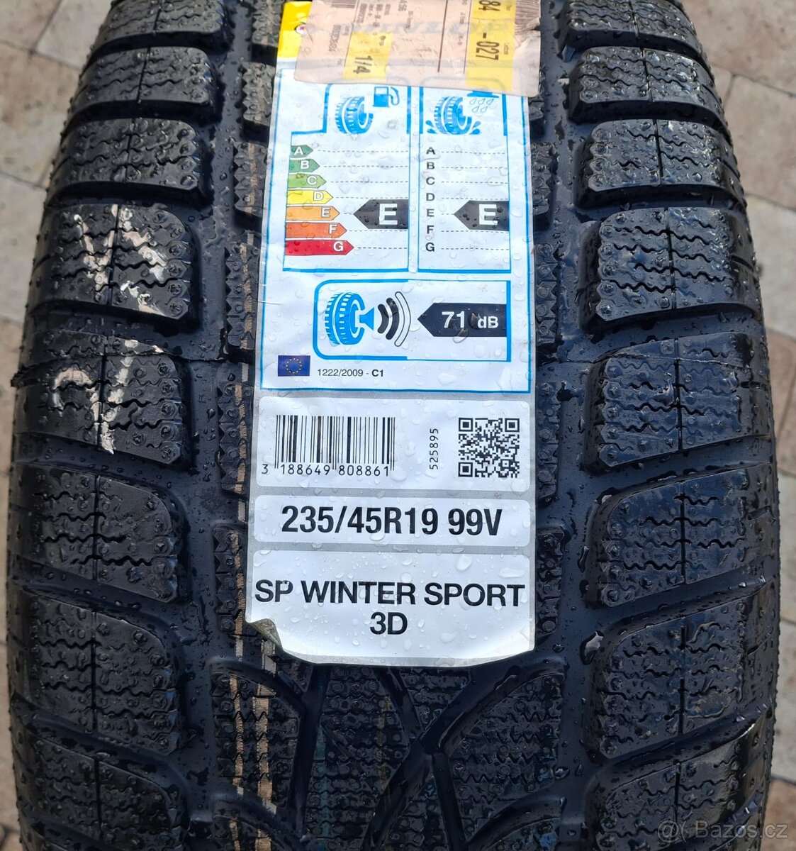 235/45r19 99v zimní pneu 2 kusy dunlop