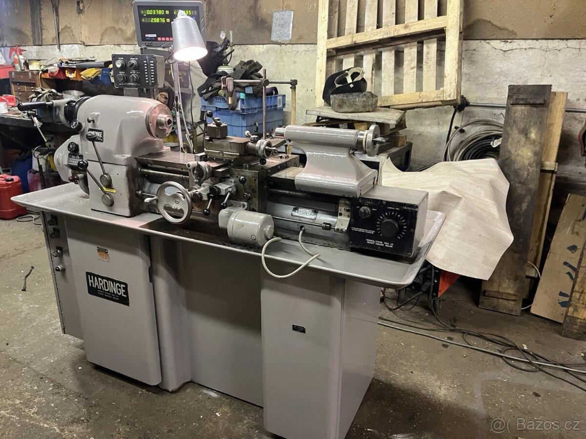 Soustruh Hardinge HLV-H s novým ukazatelem DRO