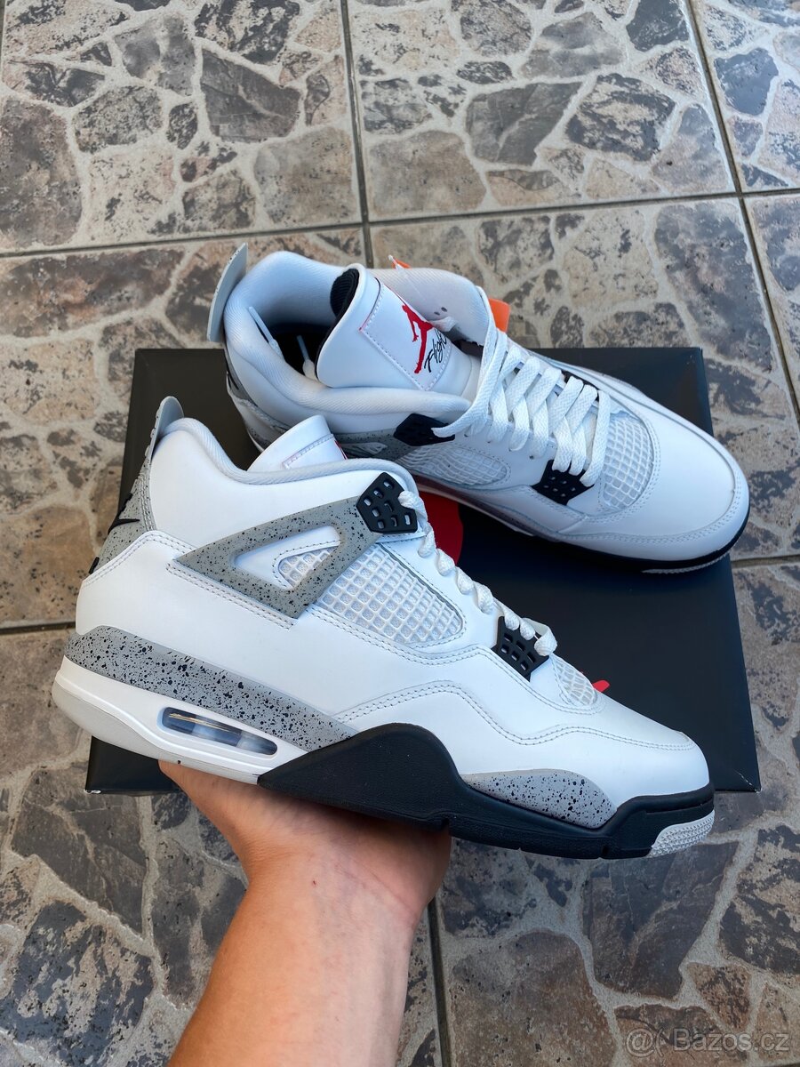 Air Jordan 4 White Cement