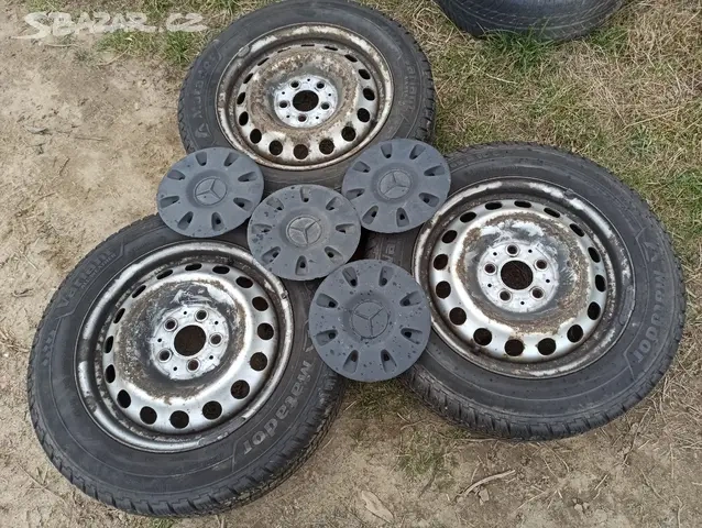 plechové disky 6Jx16H2 ET54 5x112 Matador zimní 195/65/16C