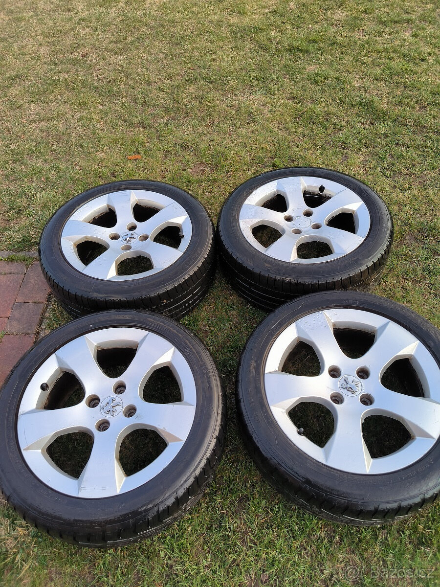 4 org. ALU kola PEUGEOT 17´, 4x108, 225/50/17