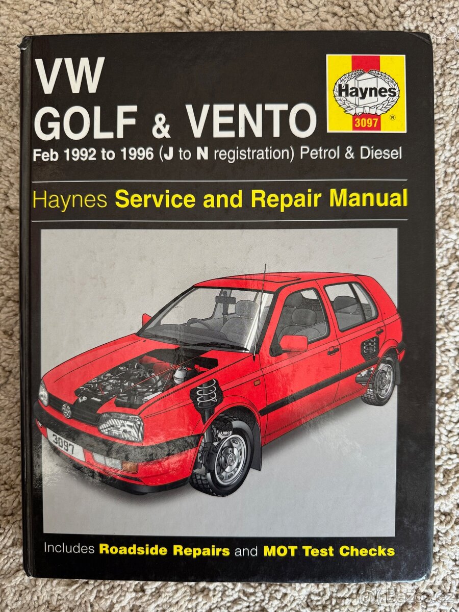 VW GOLF mk3 VENTO originální montážní manual servisní