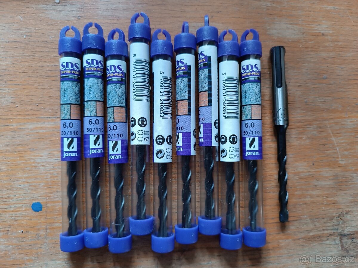 10ks vrtáků SDS plus 6x110