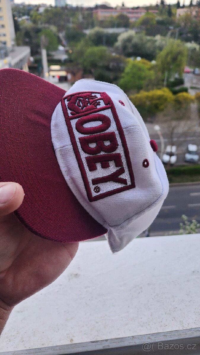 Obey Original red snapback kšiltovka