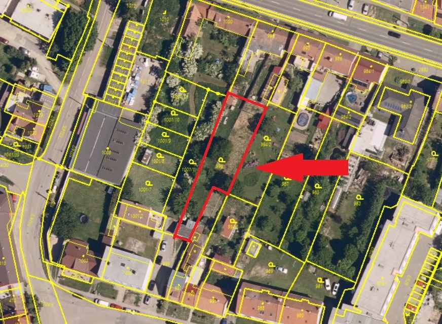 Prodej stavebního pozemku 700 m² Trávnická, Bučovice