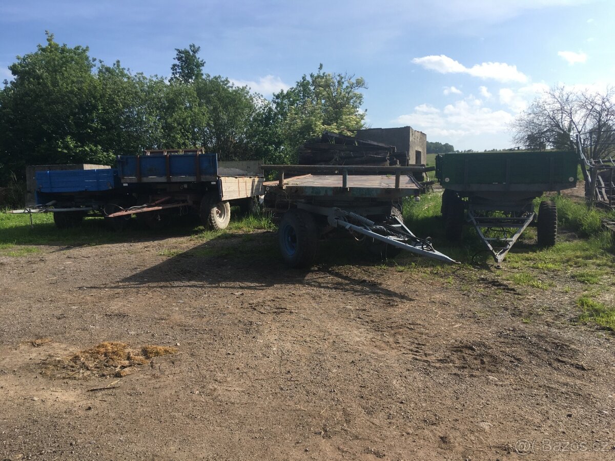 Zemědělské přívěsy 5t, 7t, 8t, 9t