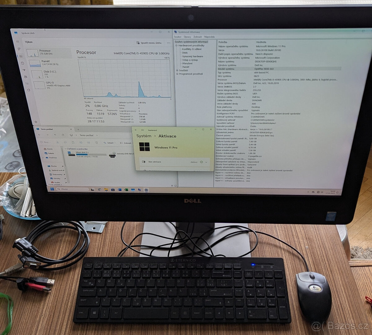 DELL Optiplex 9030 AIO + myš a klávesnice
