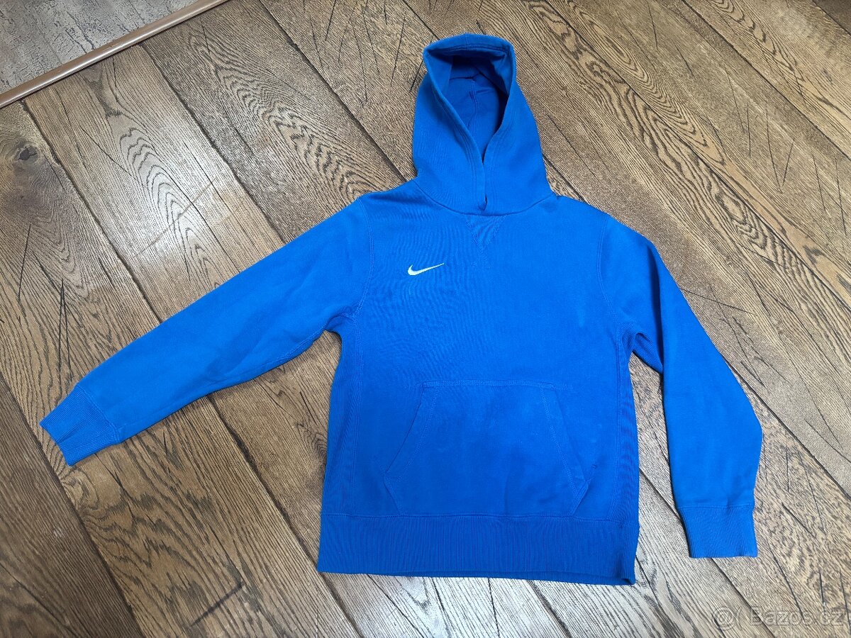 Chlapecká modrá mikina Nike, vel. M (140-152 cm)