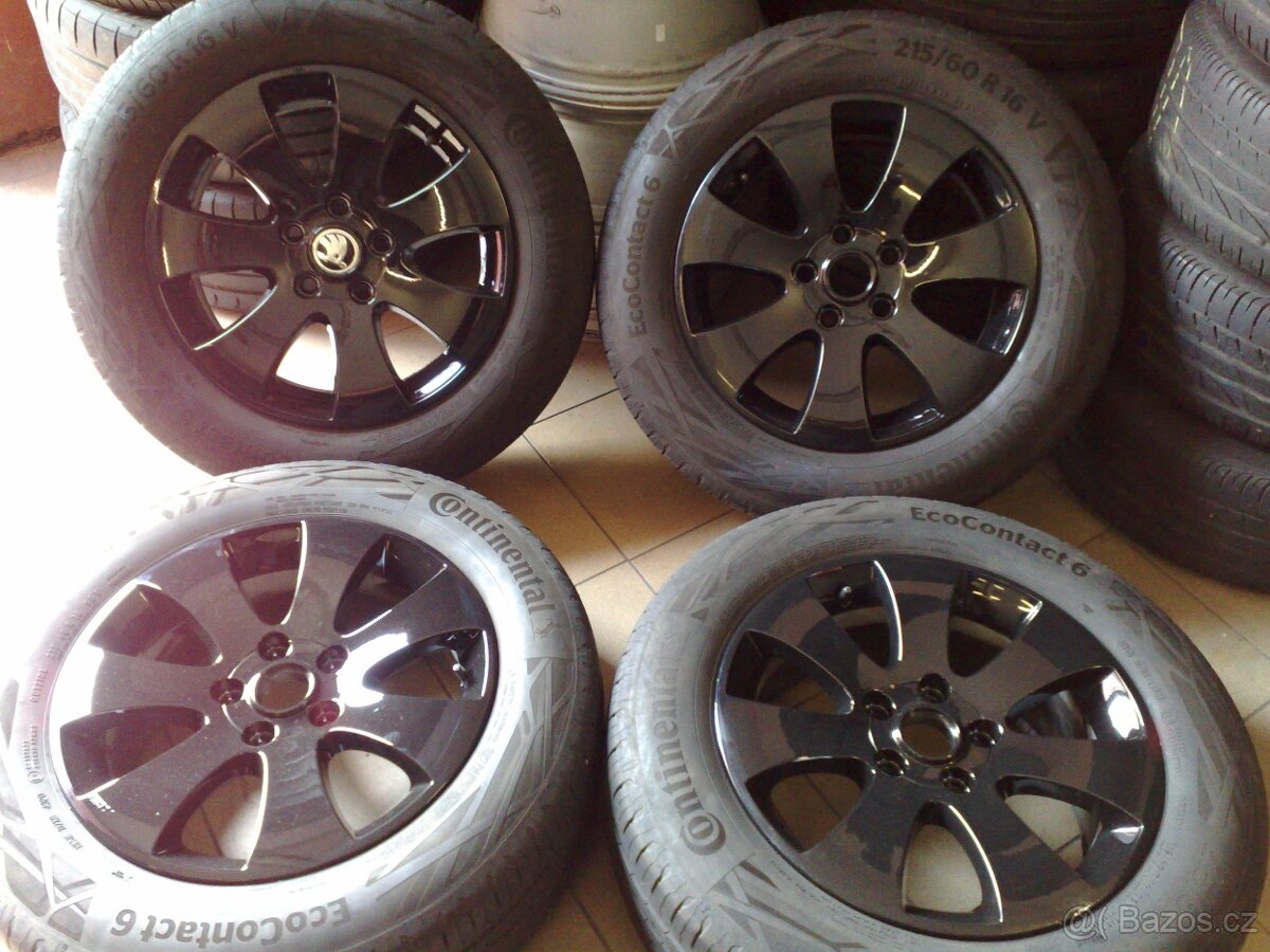 alu kola 5x112 r16 original škoda yeti 215/60/16