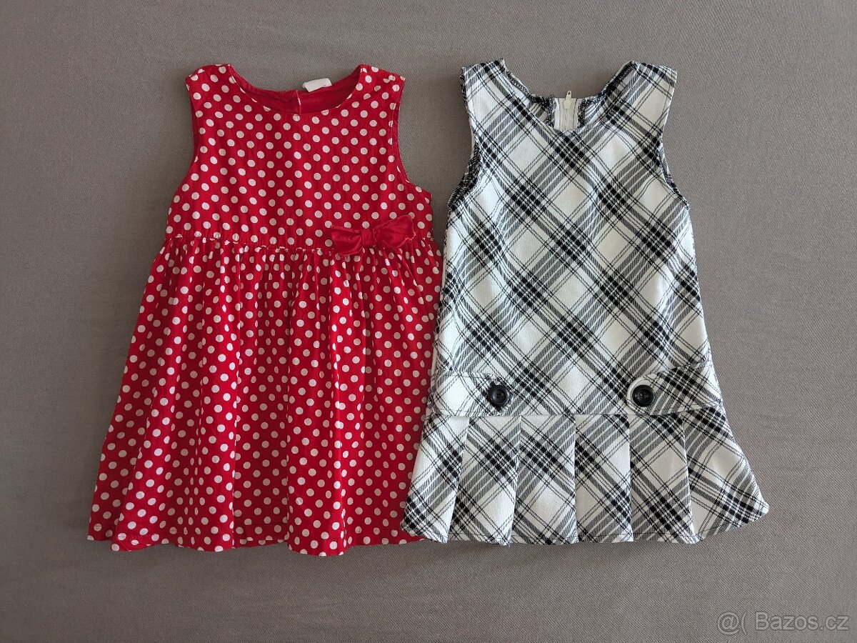 2 x šaty - vel 86