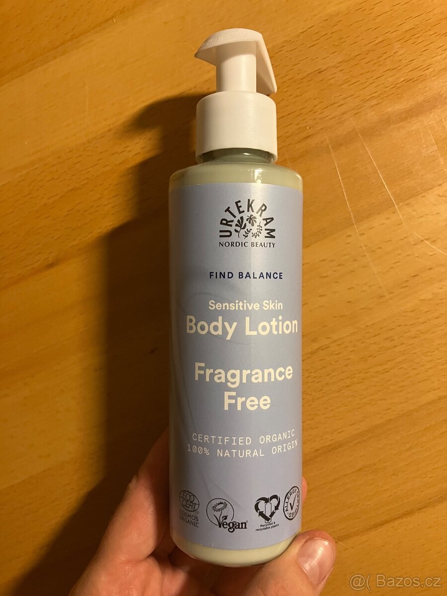 Tělové mléko Urtekram Sensitive Fragrance Free