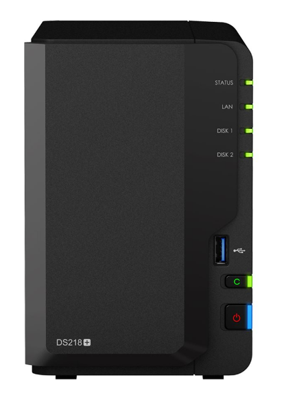 NAS Synology DS218 plus 2x 3TB HDD WDRed.