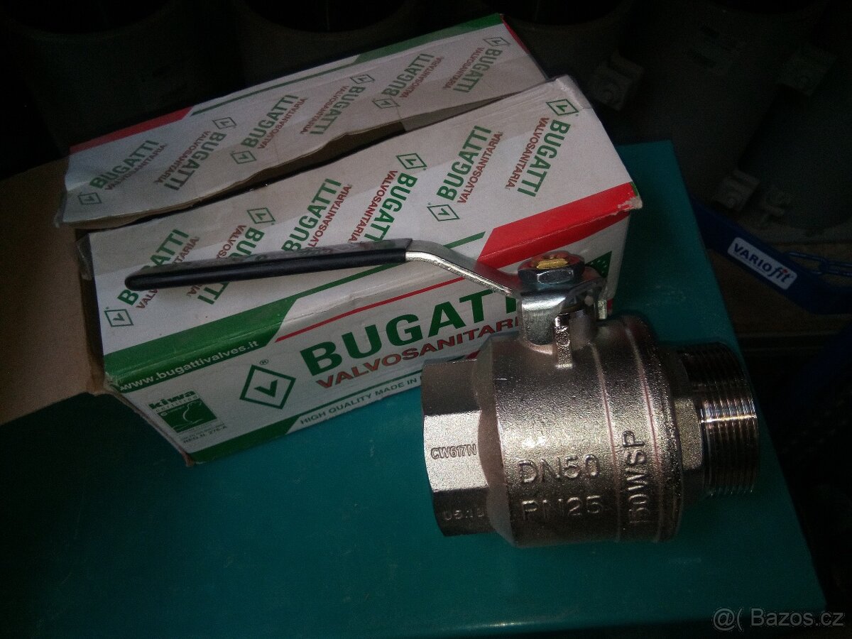 Kohout kulový voda Bugatti 2" MF s pákou