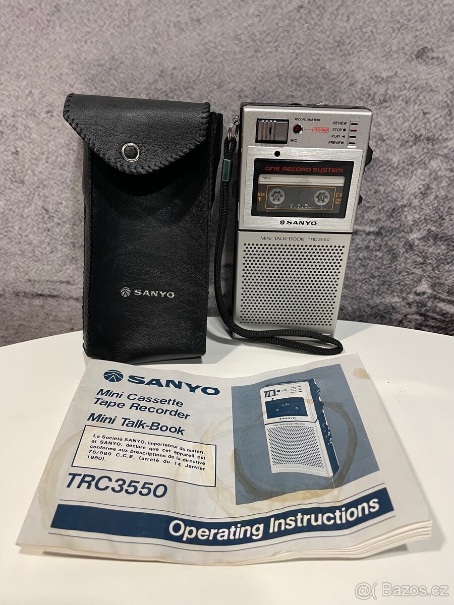 Diktafon Sanyo Mini Talk-book TRC3550 nefunkční