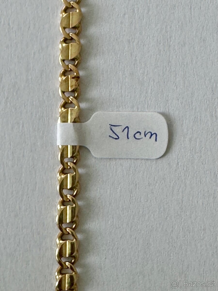 Zlatý řetěz 26,05 gr., 51 cm